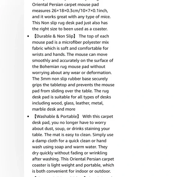 2/$20 Mouse Pad Rug - Picture 4 of 4